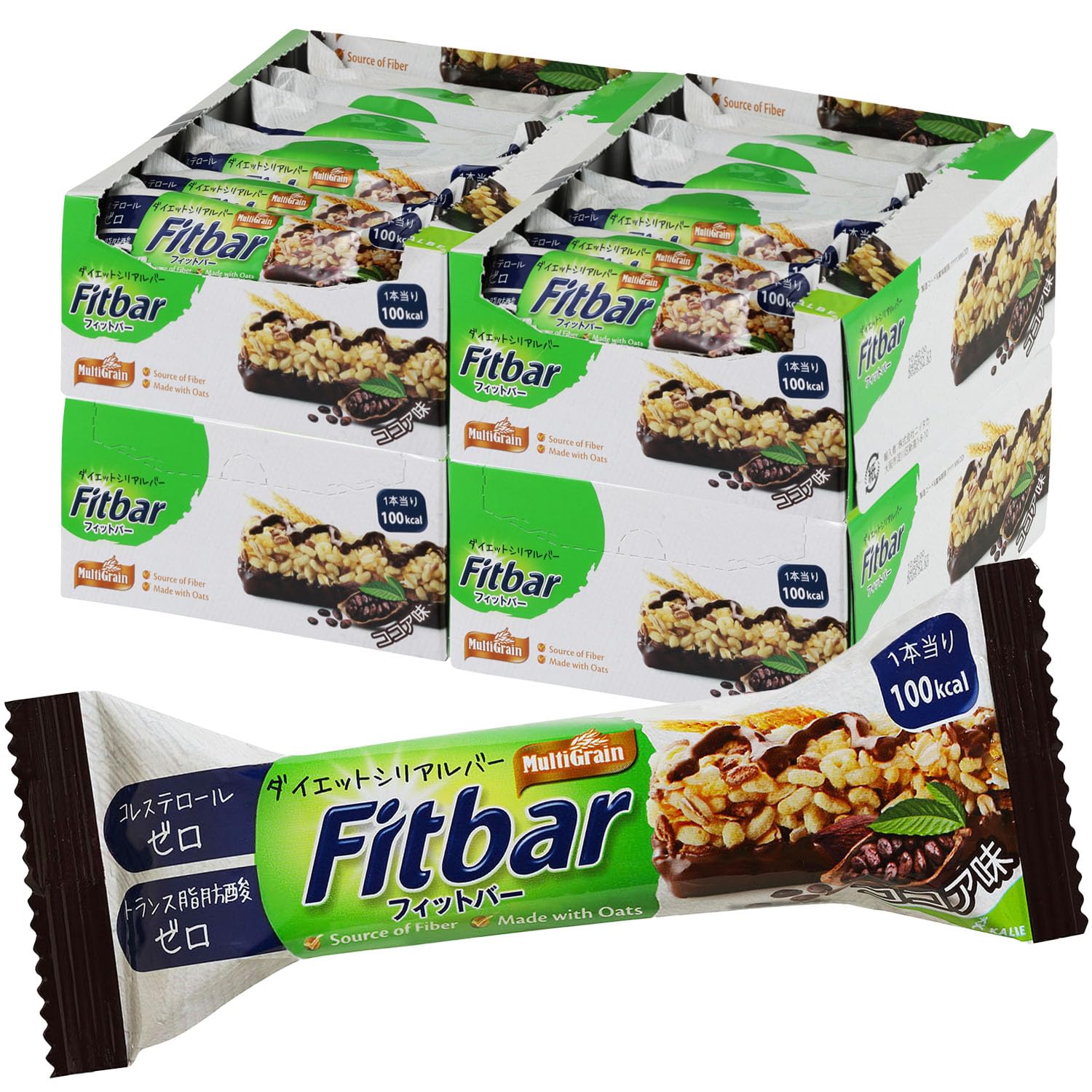Fitbar ココア味 48本入 1本100kcal コレステロールゼロ